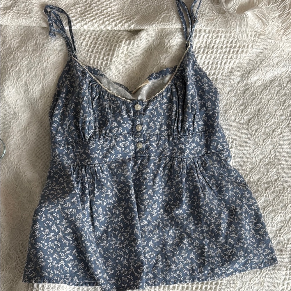 Old Brandy Melville Blue Sleeveless Camisole
